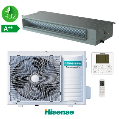 Aire acondicionado conducto Hisense AUD90UX4RDH5 + AUW90U4RF4 con instalación en Tarragona